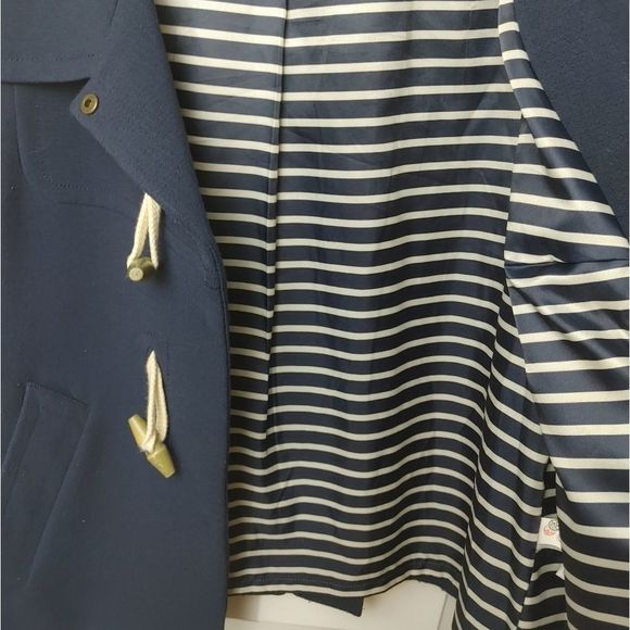 GAP Navy Blue Nautical Knit Jacket Size Small - Picture 6 of 7